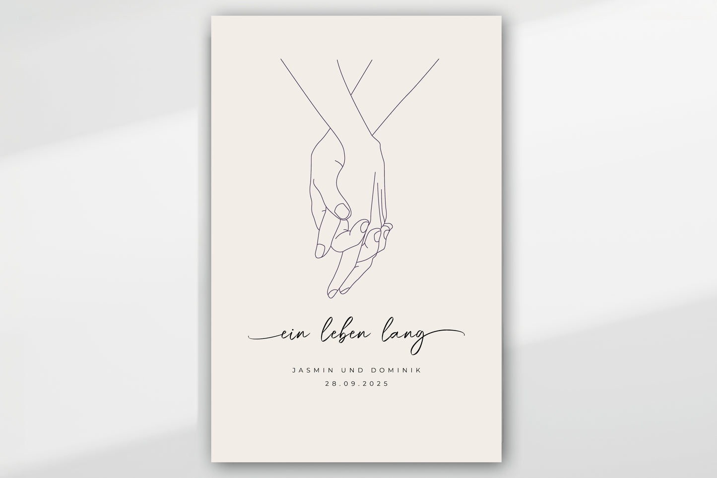 Personalisiertes Poster "LOVING HANDS"