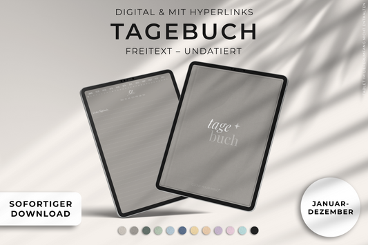 Digitales Tagebuch FREITEXT für Tablets [ undatiert ]