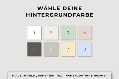 Personalisiertes Poster "OUR DATE"
