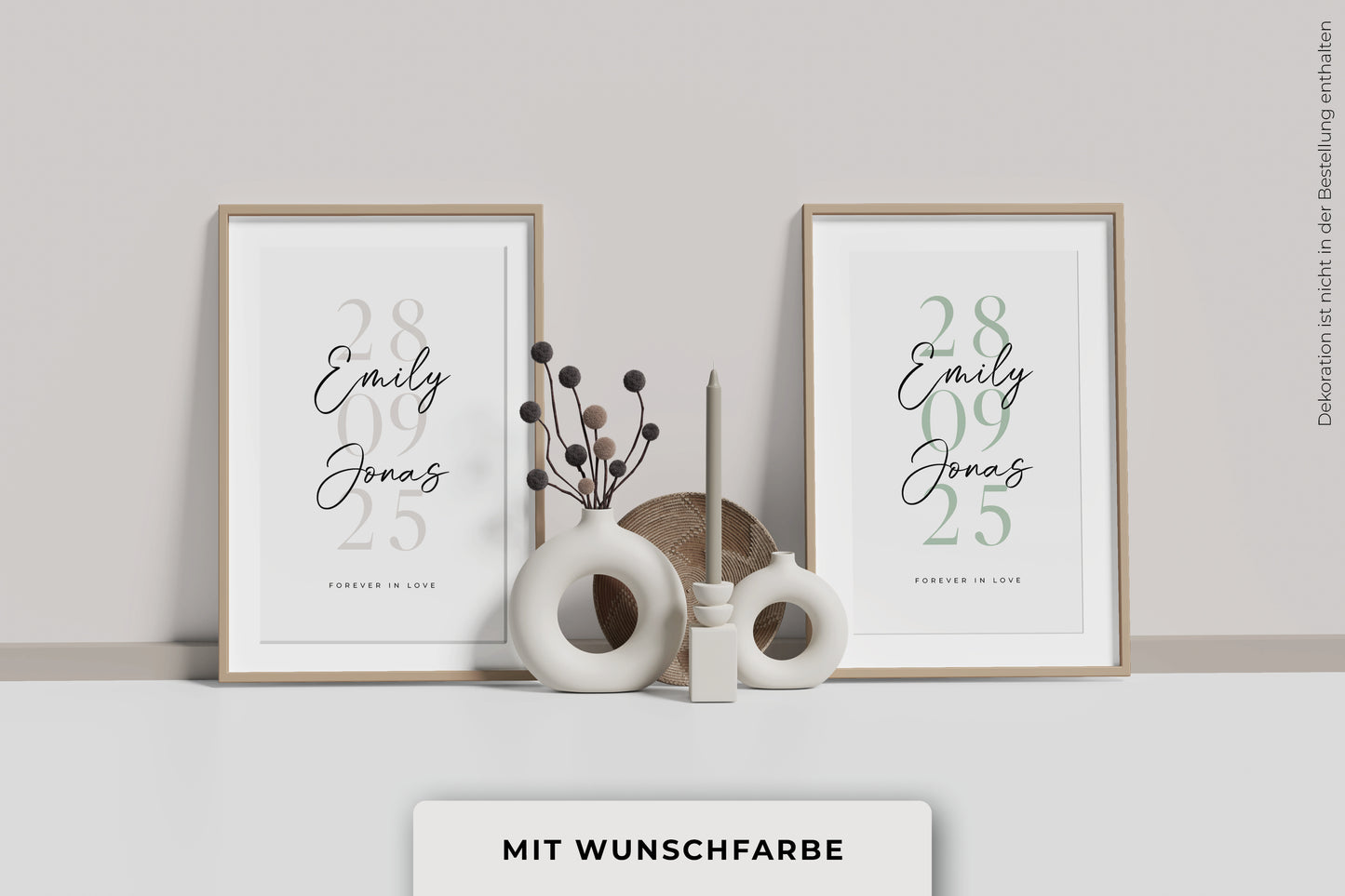 Personalisiertes Poster "JAHRESTAG"