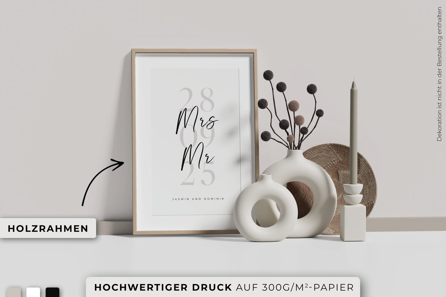 Personalisiertes Poster "OUR DATE"