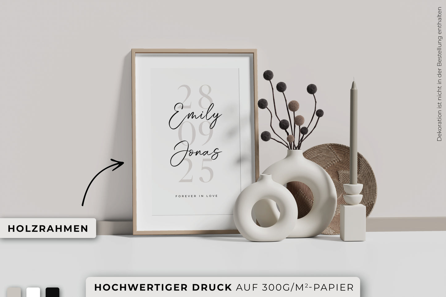 Personalisiertes Poster "JAHRESTAG"