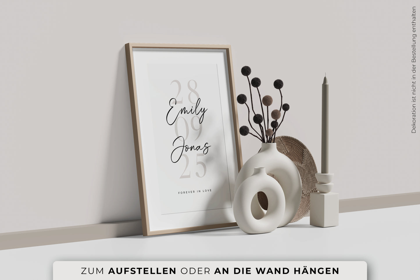 Personalisiertes Poster "JAHRESTAG"