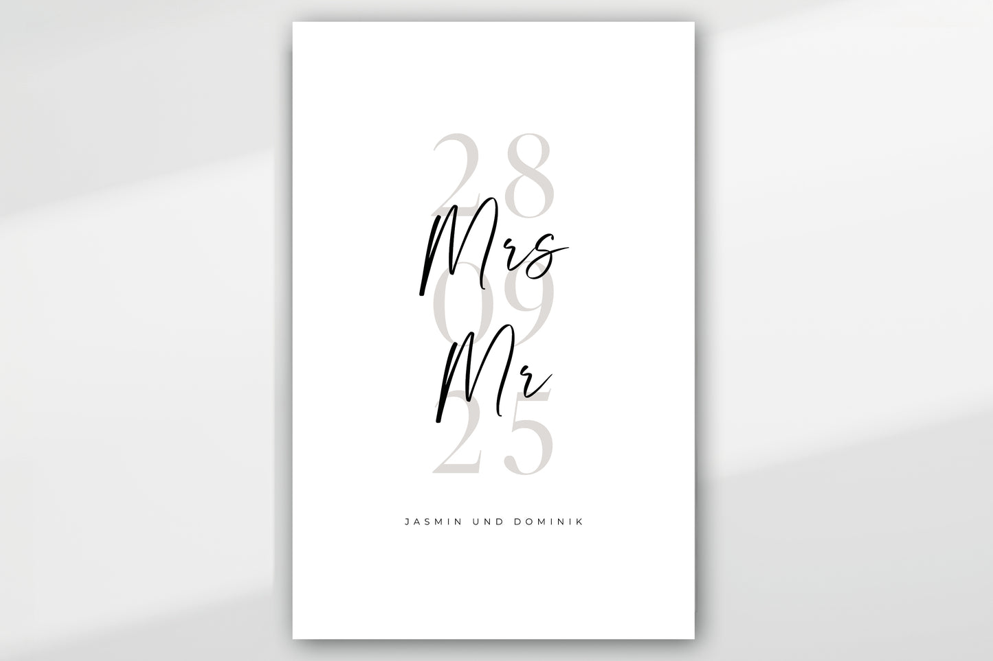 Personalisiertes Poster "OUR DATE"