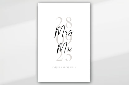Personalisiertes Poster "OUR DATE"
