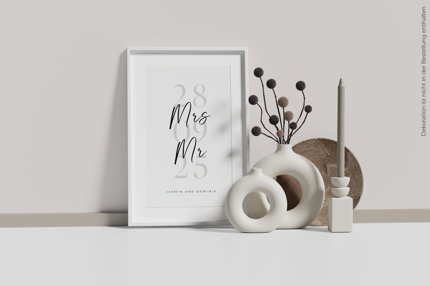 Personalisiertes Poster "OUR DATE"