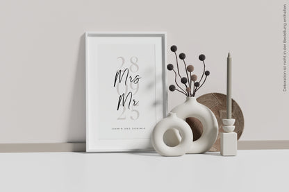 Personalisiertes Poster "OUR DATE"