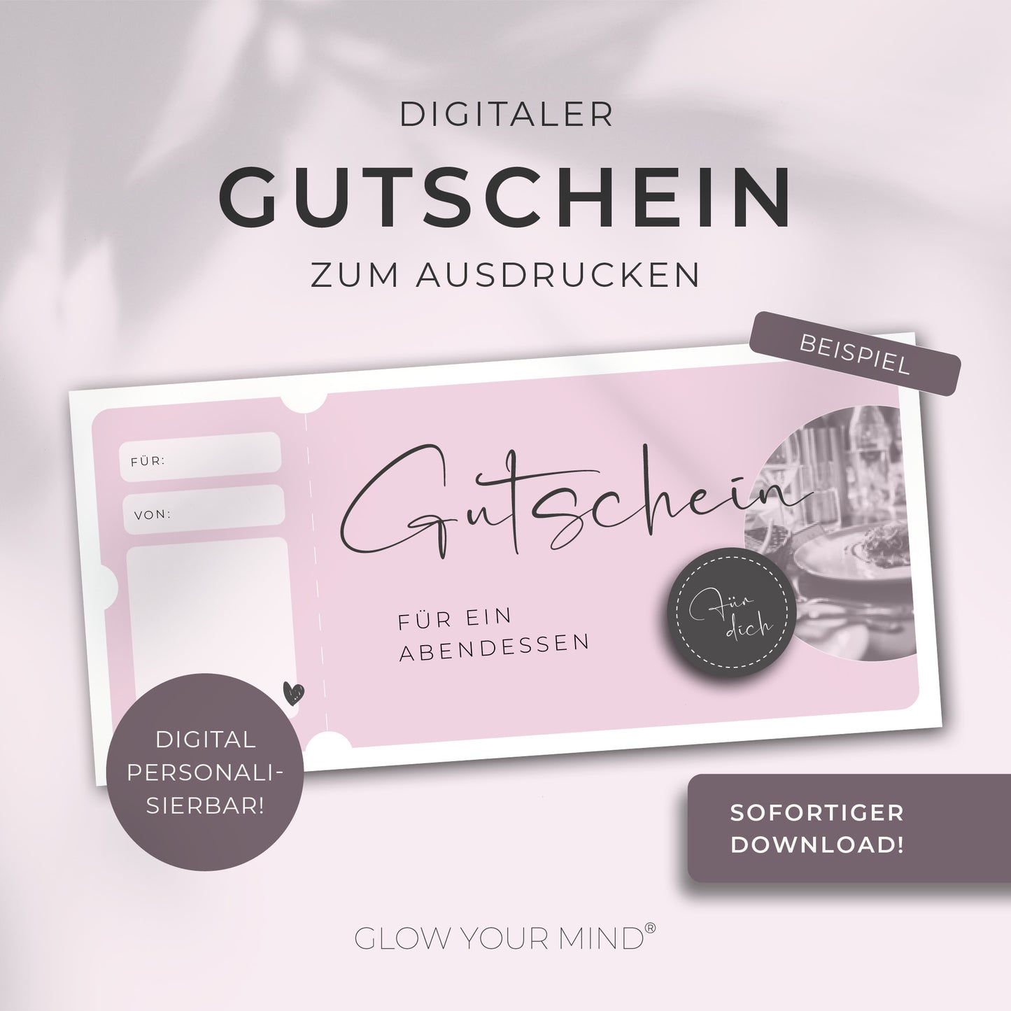 Gutscheinvorlage zum Ausdrucken