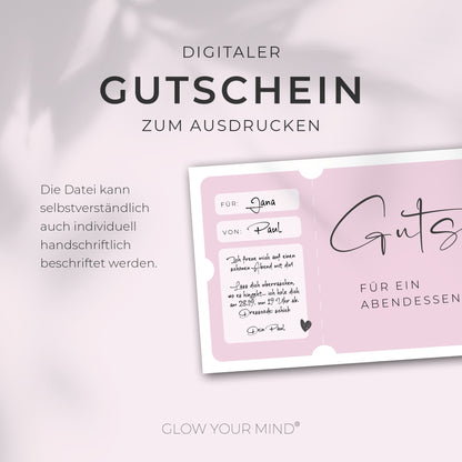 Gutscheinvorlage zum Ausdrucken