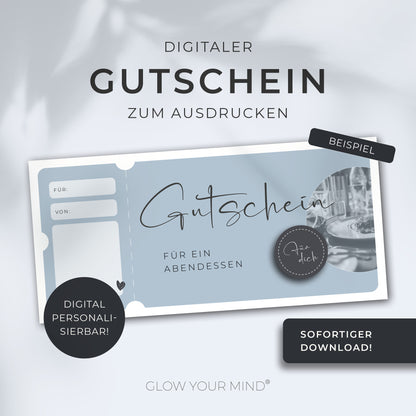 Gutscheinvorlage zum Ausdrucken