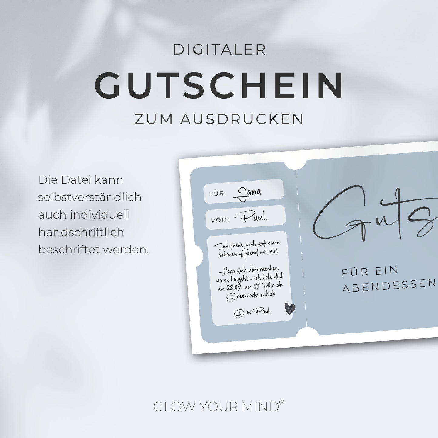 Gutscheinvorlage zum Ausdrucken