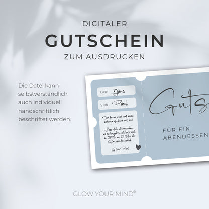 Gutscheinvorlage zum Ausdrucken