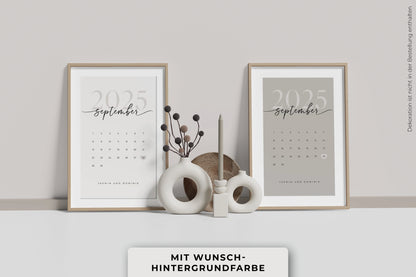 Personalisiertes Poster "CALENDAR"