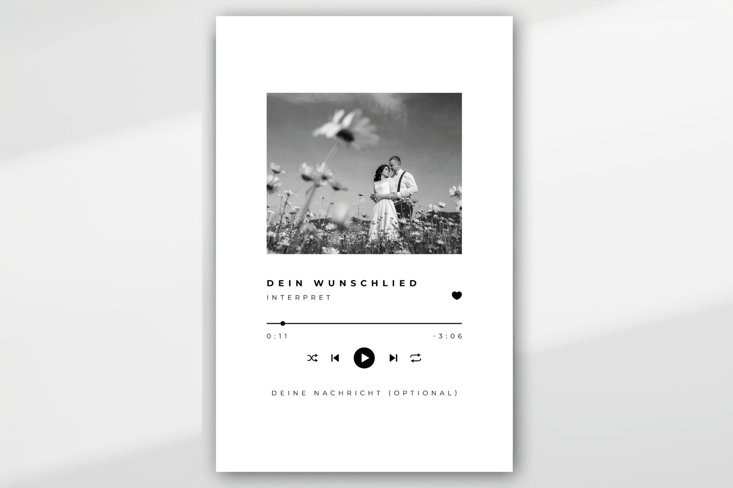 Personalisiertes Poster "OUR SONG"
