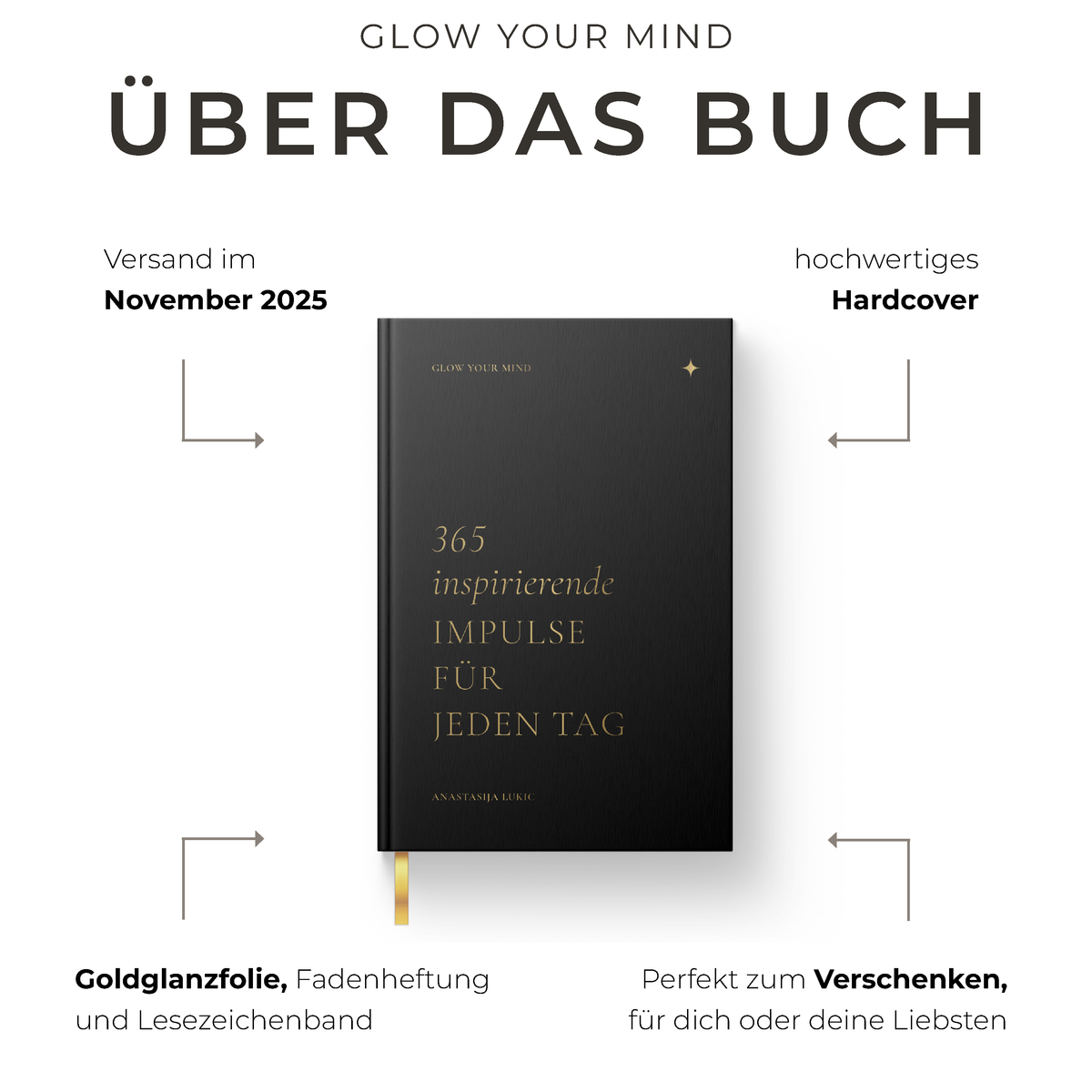 GLOW YOUR MIND – Buch & Journal Bundle (schwarz)