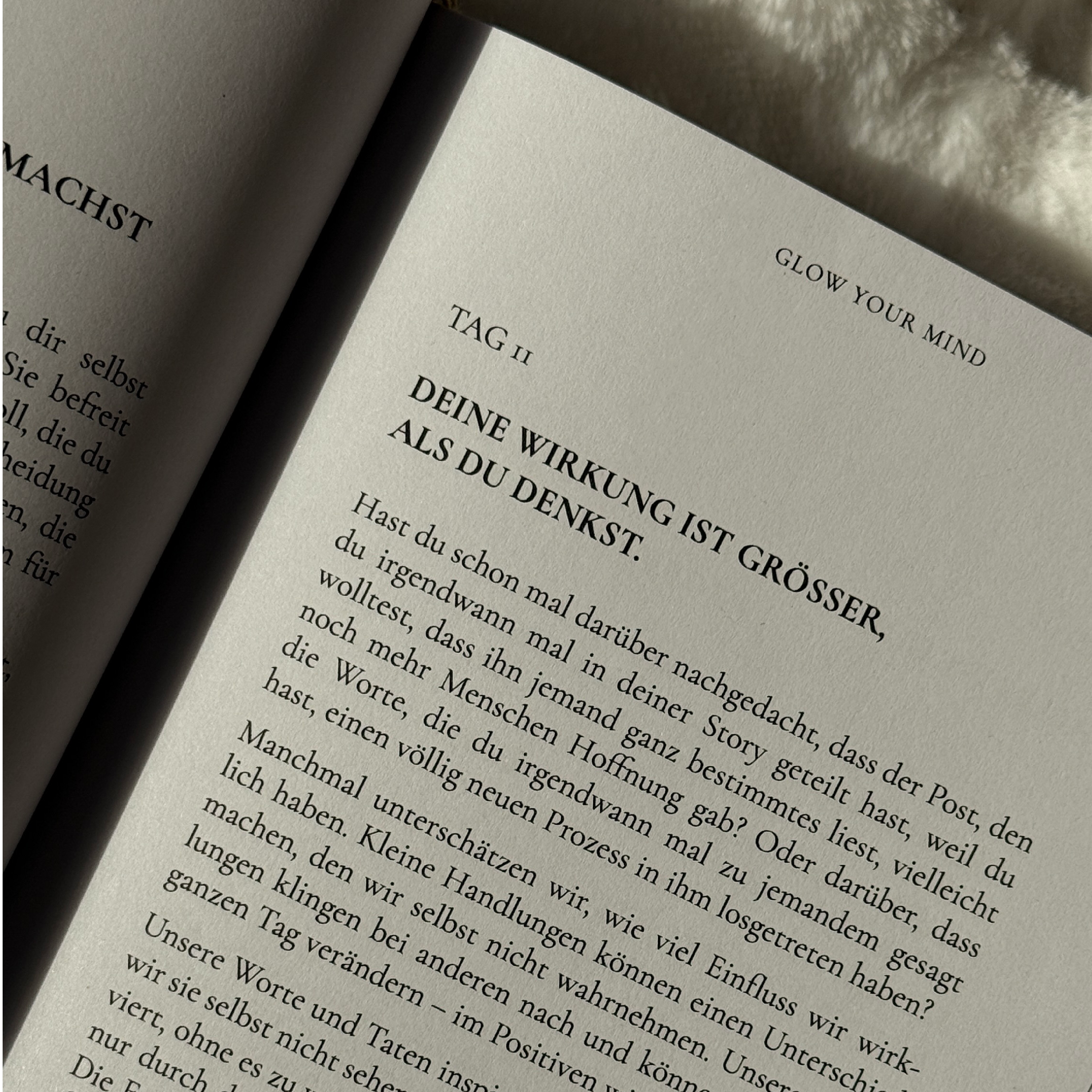 "GLOW YOUR MIND – 365 inspirierende Impulse für jeden Tag" Buch