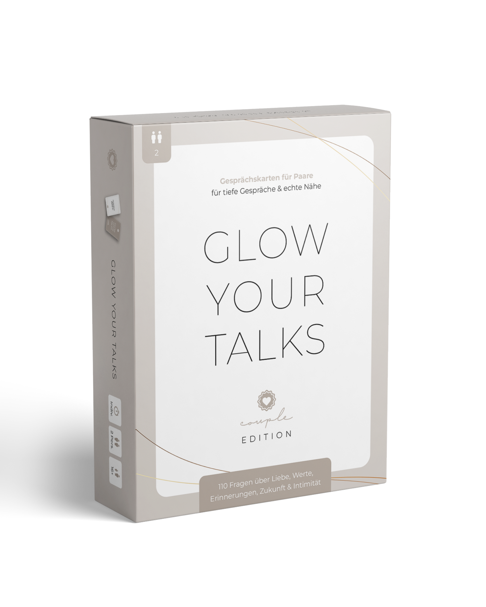 "GLOW YOUR TALKS – Couple Edition" Gesprächskarten für Paare (Vorbestellung)