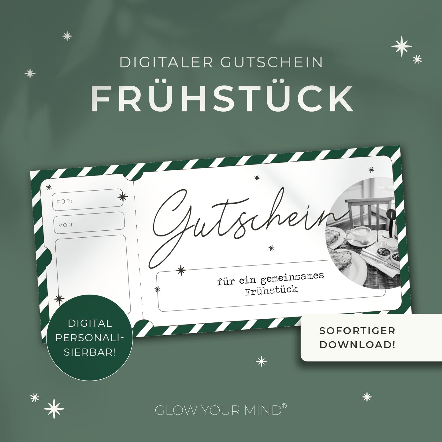 Weihnachtsgutschein zum Ausdrucken | Gutschein