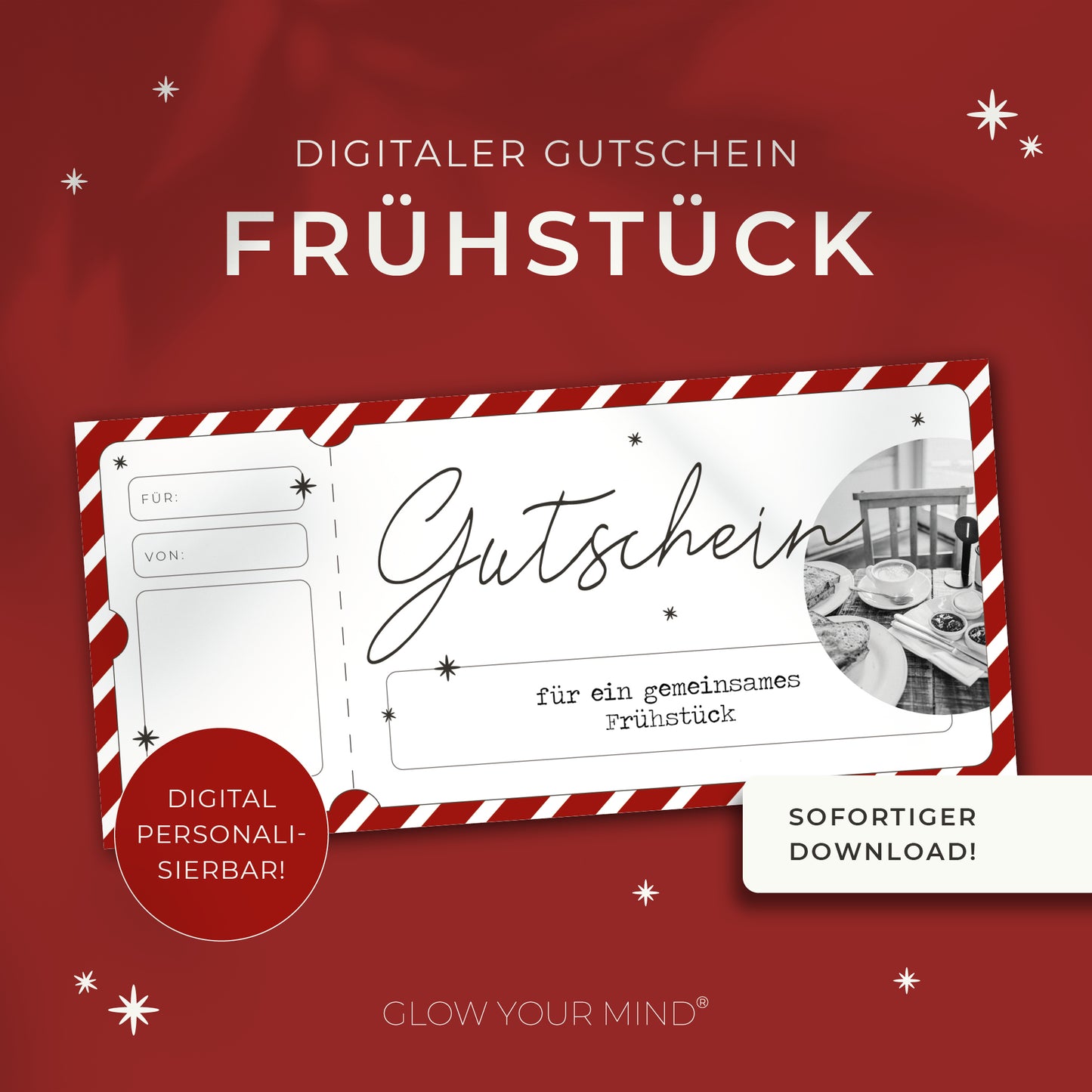 Weihnachtsgutschein zum Ausdrucken | Gutschein