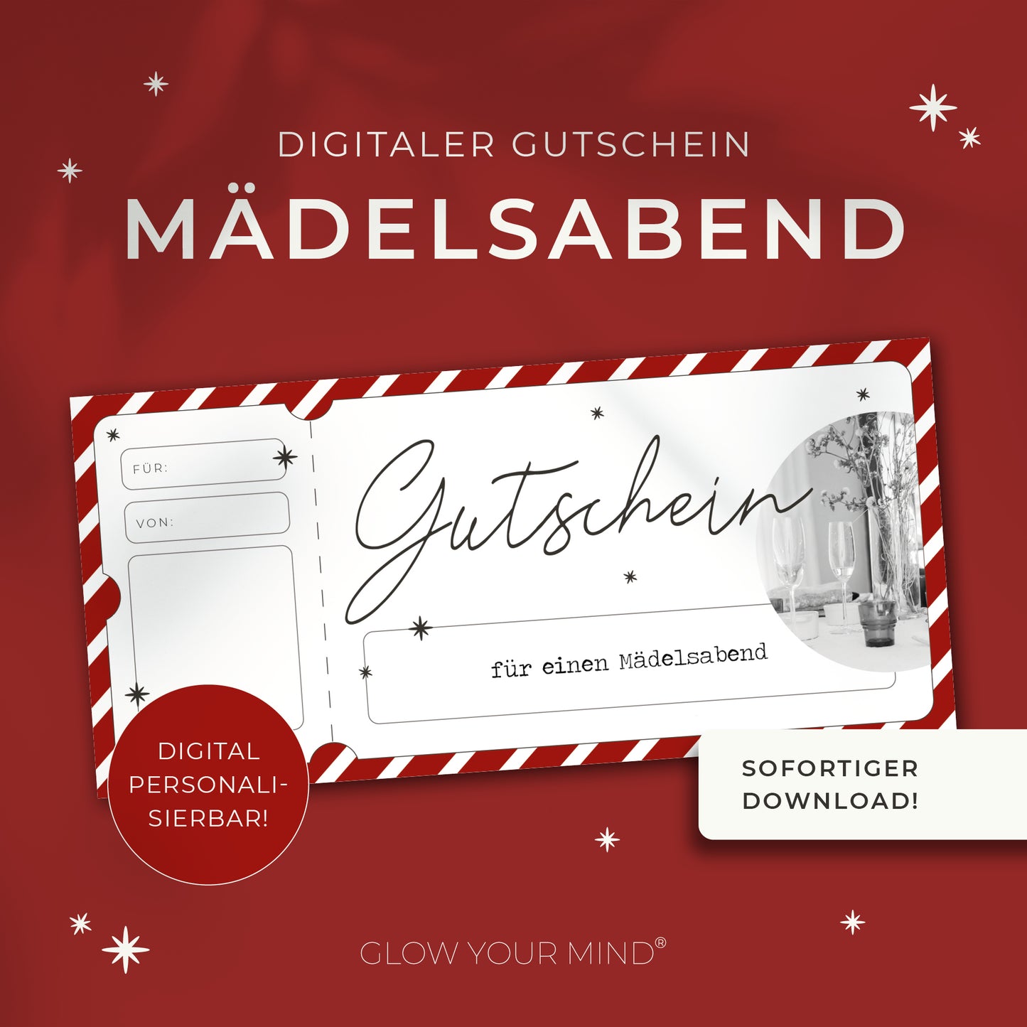 Weihnachtsgutschein zum Ausdrucken | Gutschein