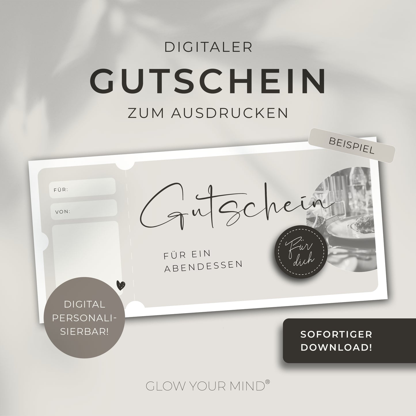 Gutscheinvorlage zum Ausdrucken
