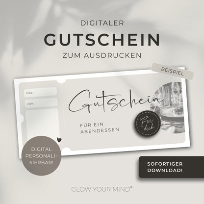 Gutscheinvorlage zum Ausdrucken