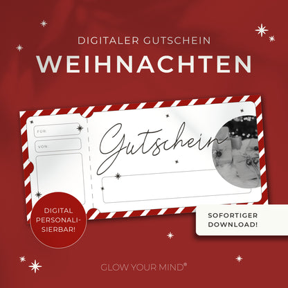 Weihnachtsgutschein zum Ausdrucken | Gutschein