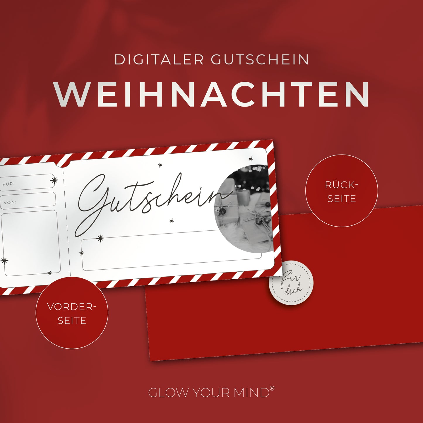 Weihnachtsgutschein zum Ausdrucken | Gutschein