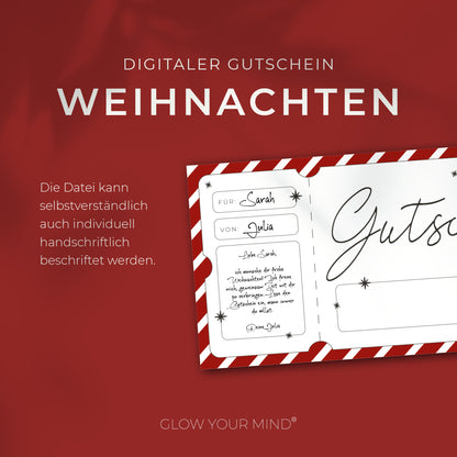 Weihnachtsgutschein zum Ausdrucken | Gutschein