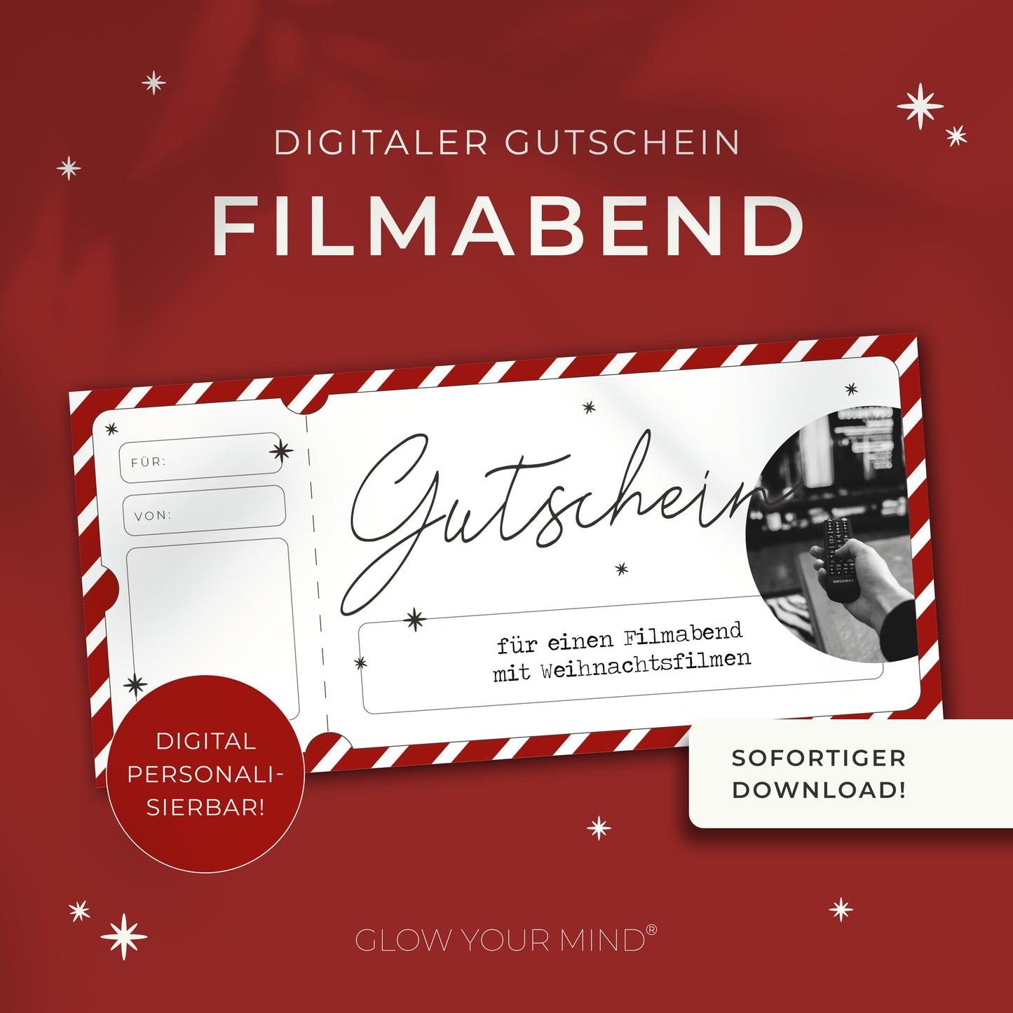 Weihnachtsgutschein zum Ausdrucken | Gutschein