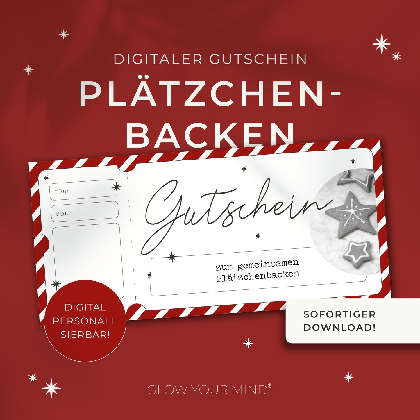 Weihnachtsgutschein zum Ausdrucken | Gutschein