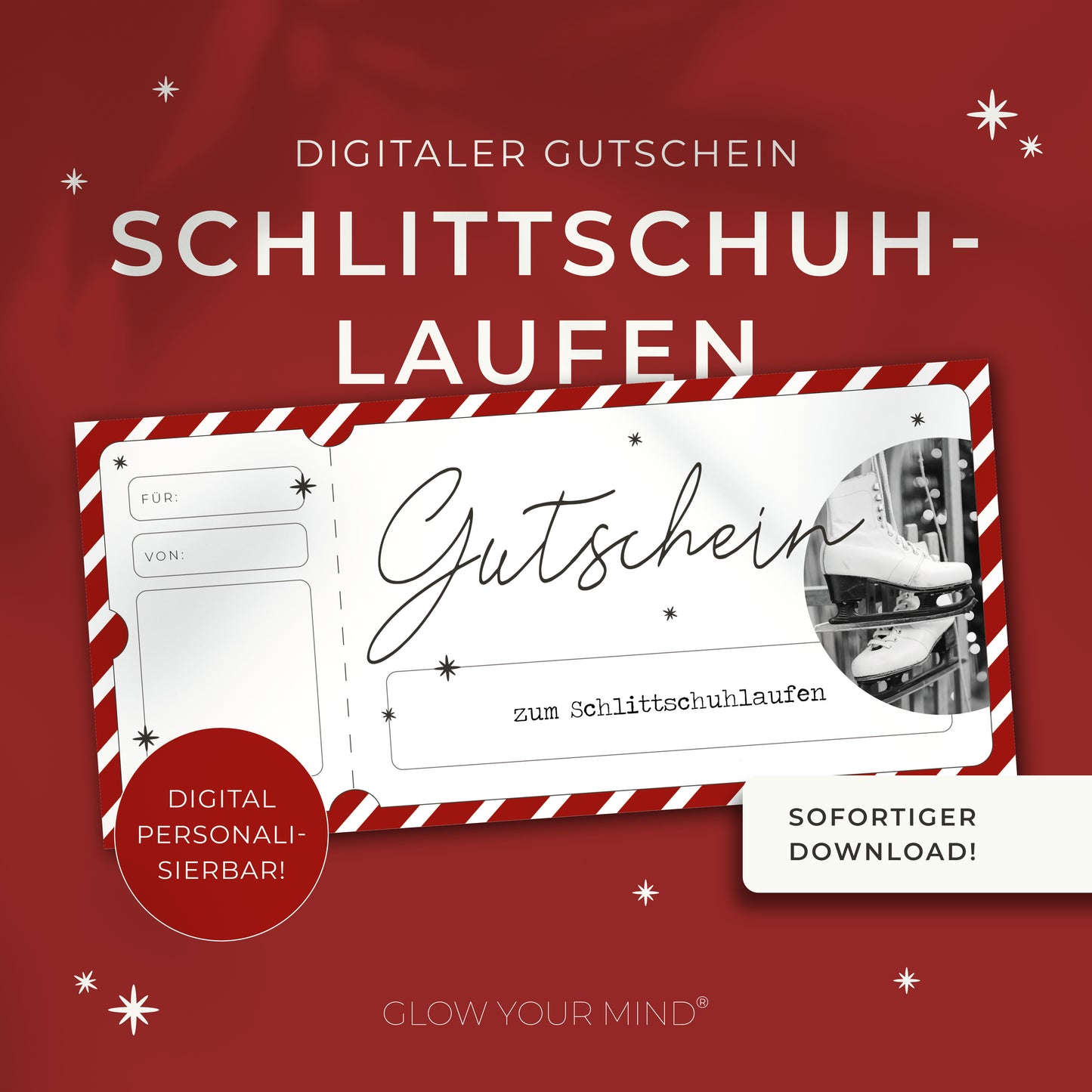 Weihnachtsgutschein zum Ausdrucken | Gutschein