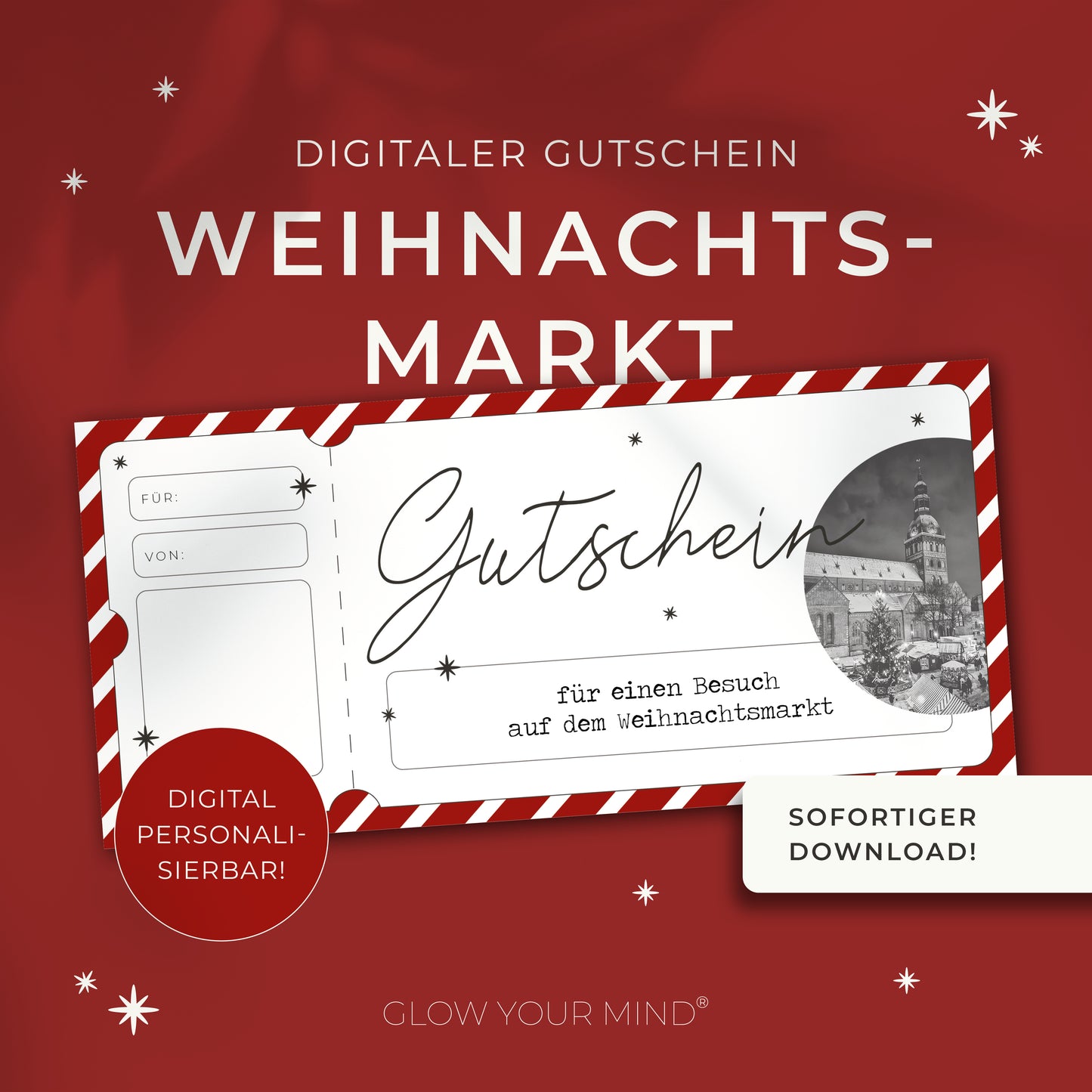 Weihnachtsgutschein zum Ausdrucken | Gutschein