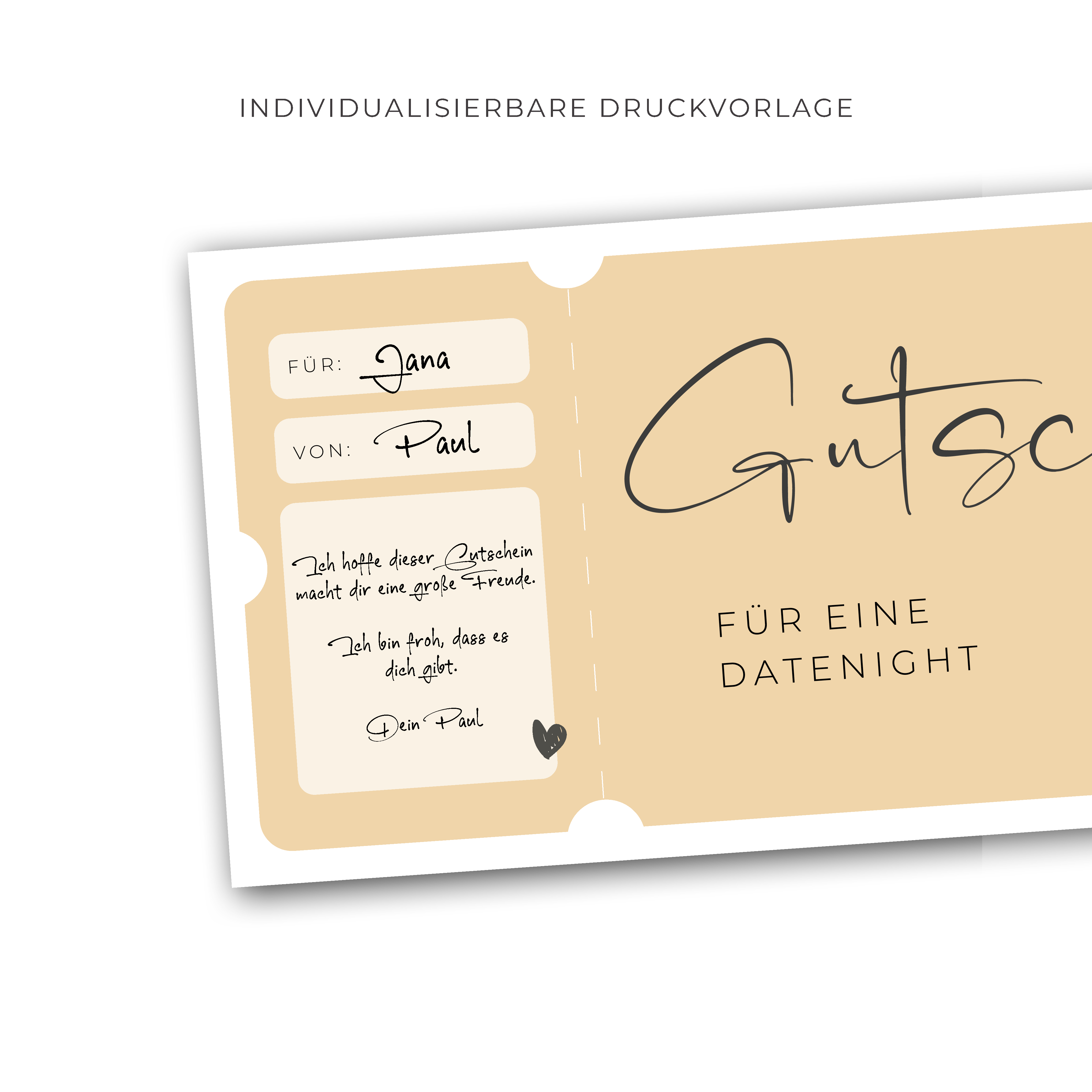 Gutscheinvorlage zum Ausdrucken