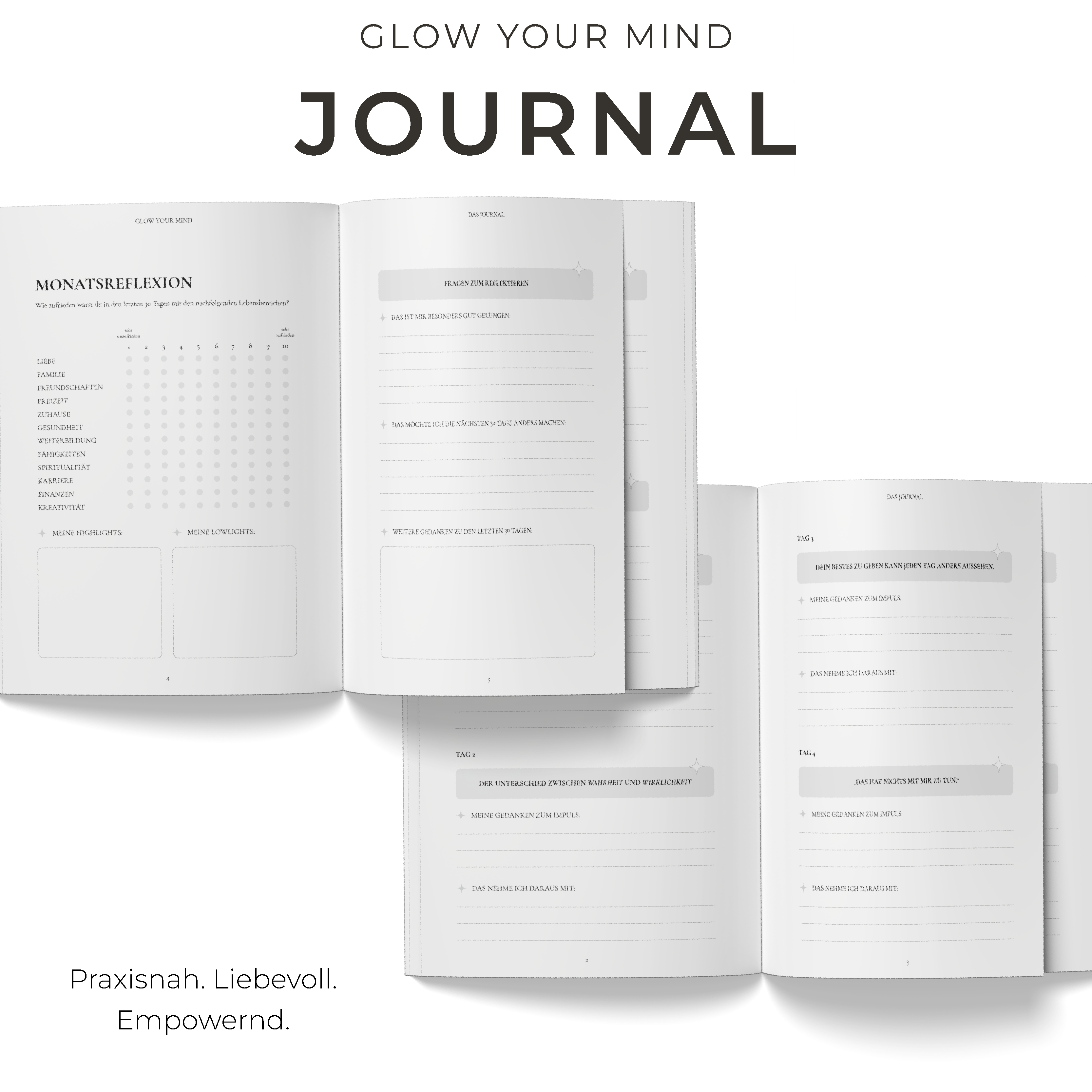 "GLOW YOUR MIND – 365 inspirierende Impulse für jeden Tag" Buch