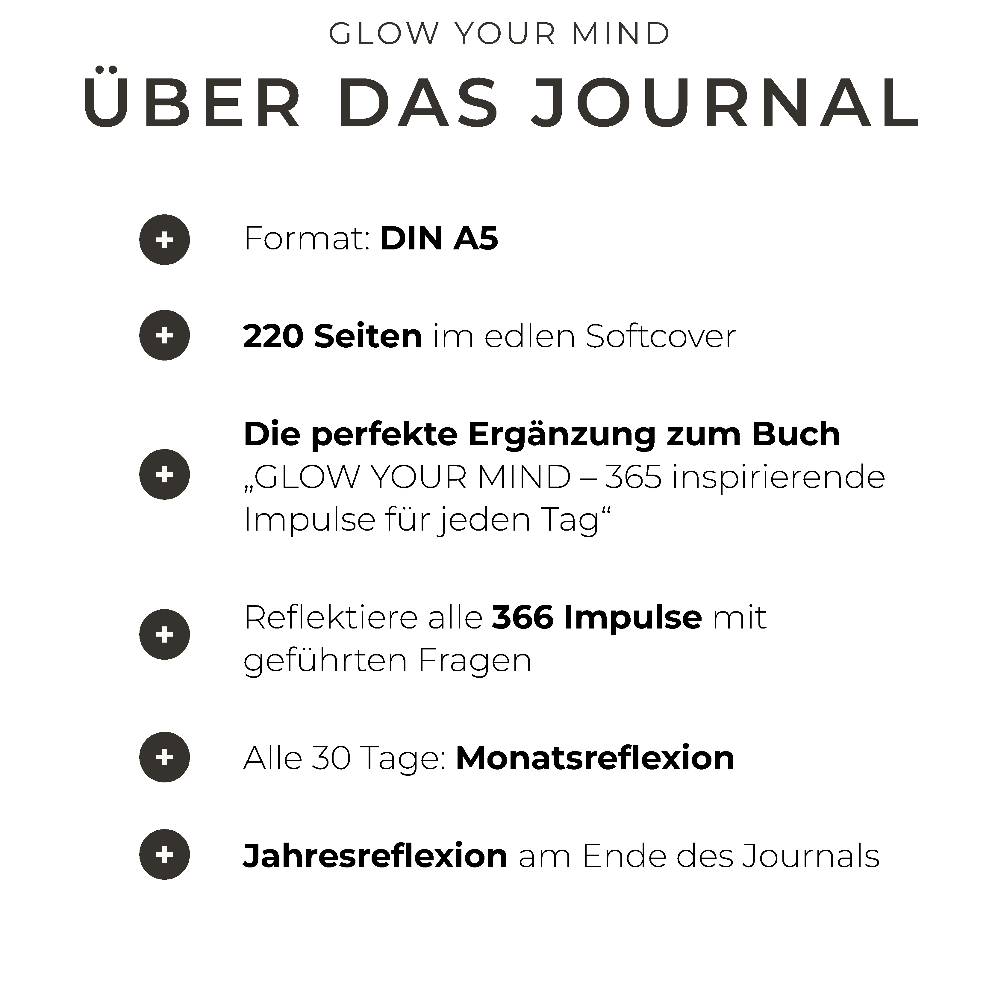 "GLOW YOUR MIND – 365 inspirierende Impulse für jeden Tag" Buch