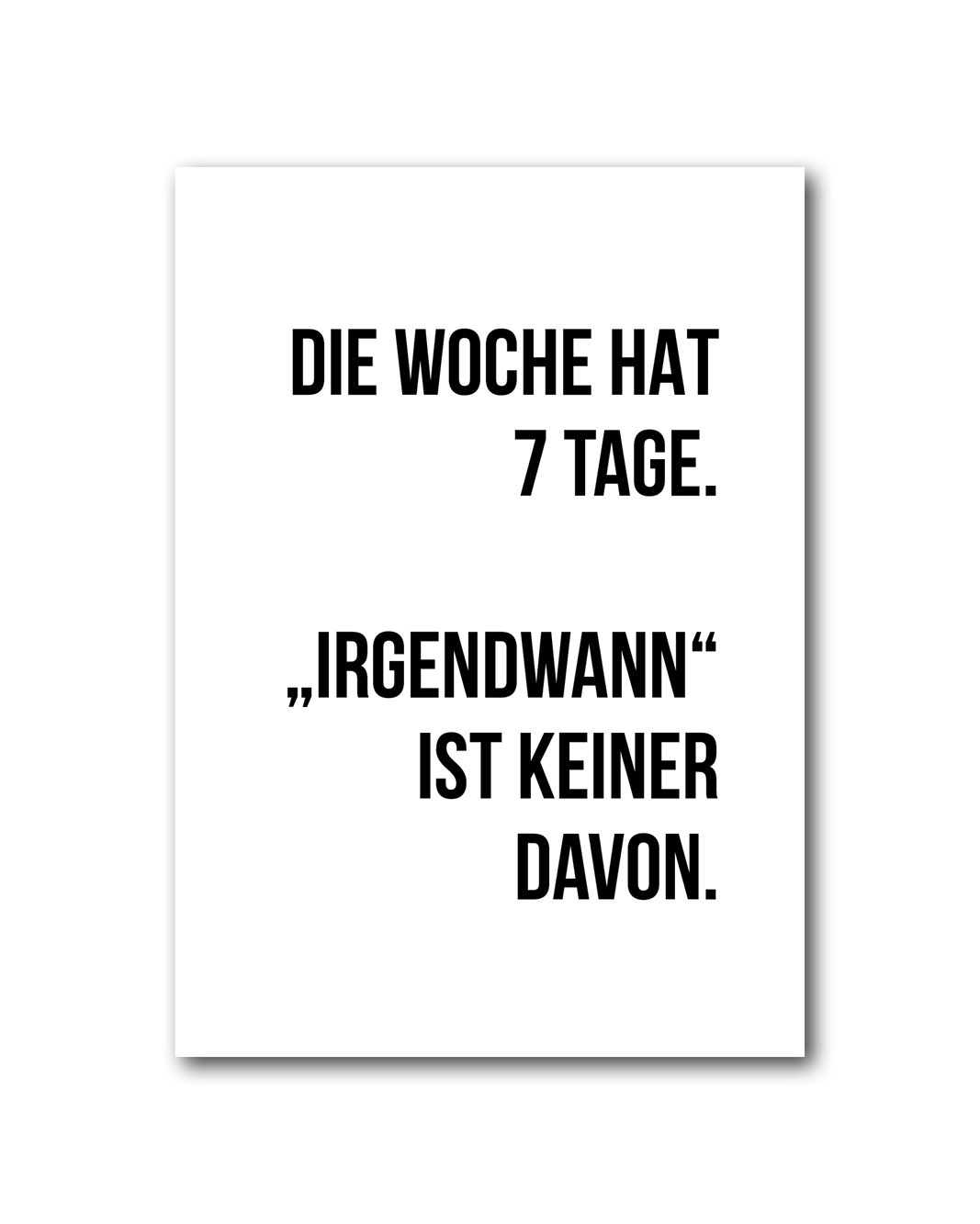 Poster "7 Tage"