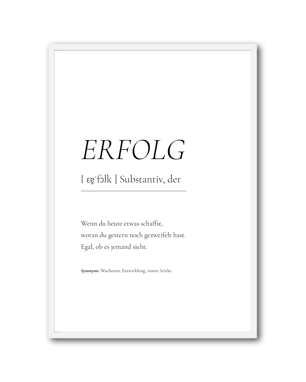 Poster "Erfolg"