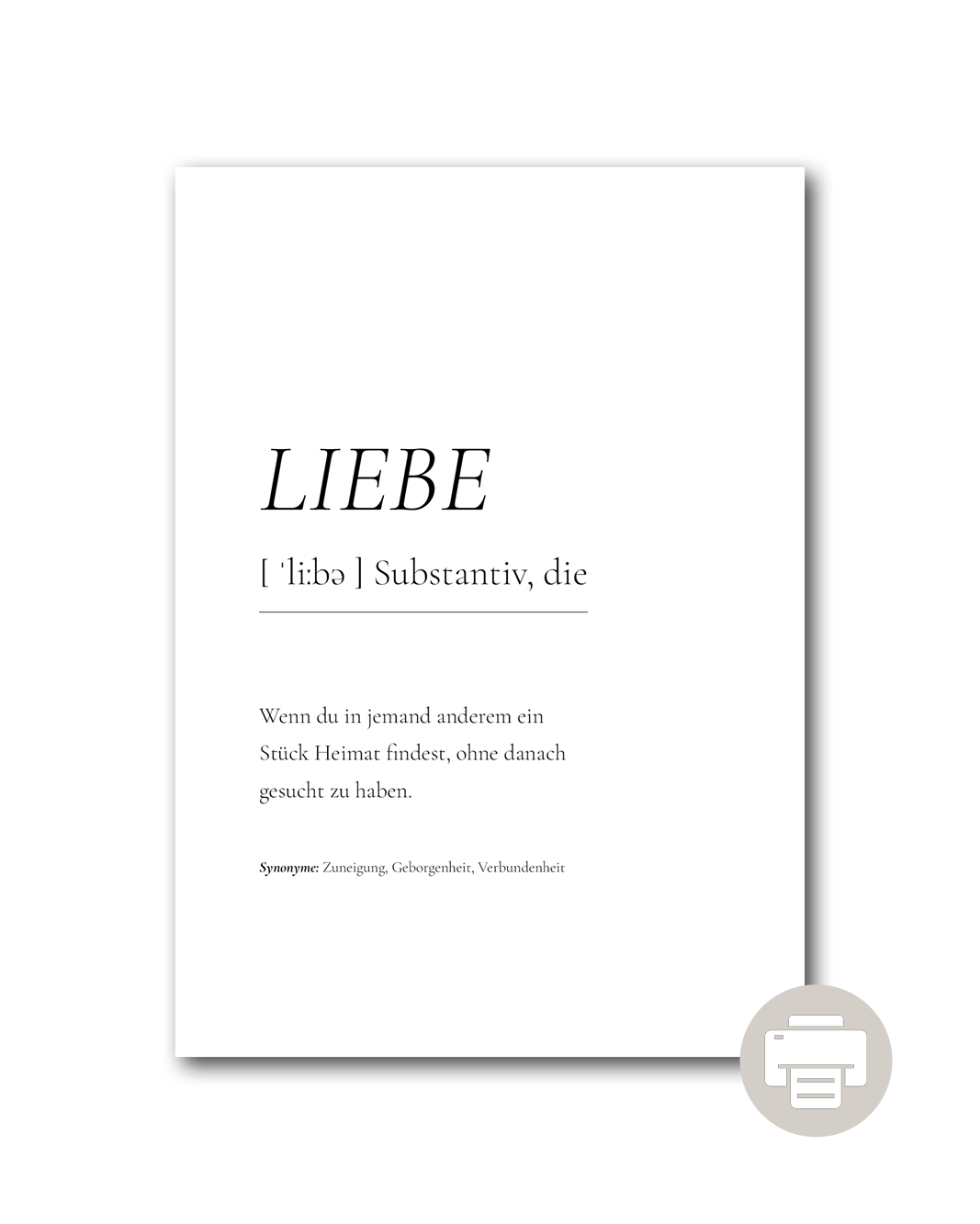 Poster "Liebe"