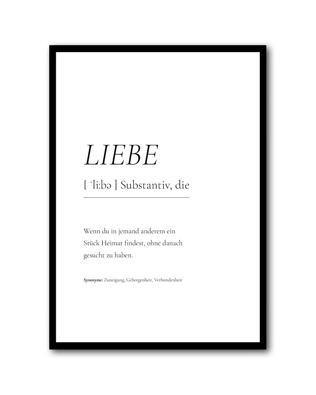 Poster "Liebe"