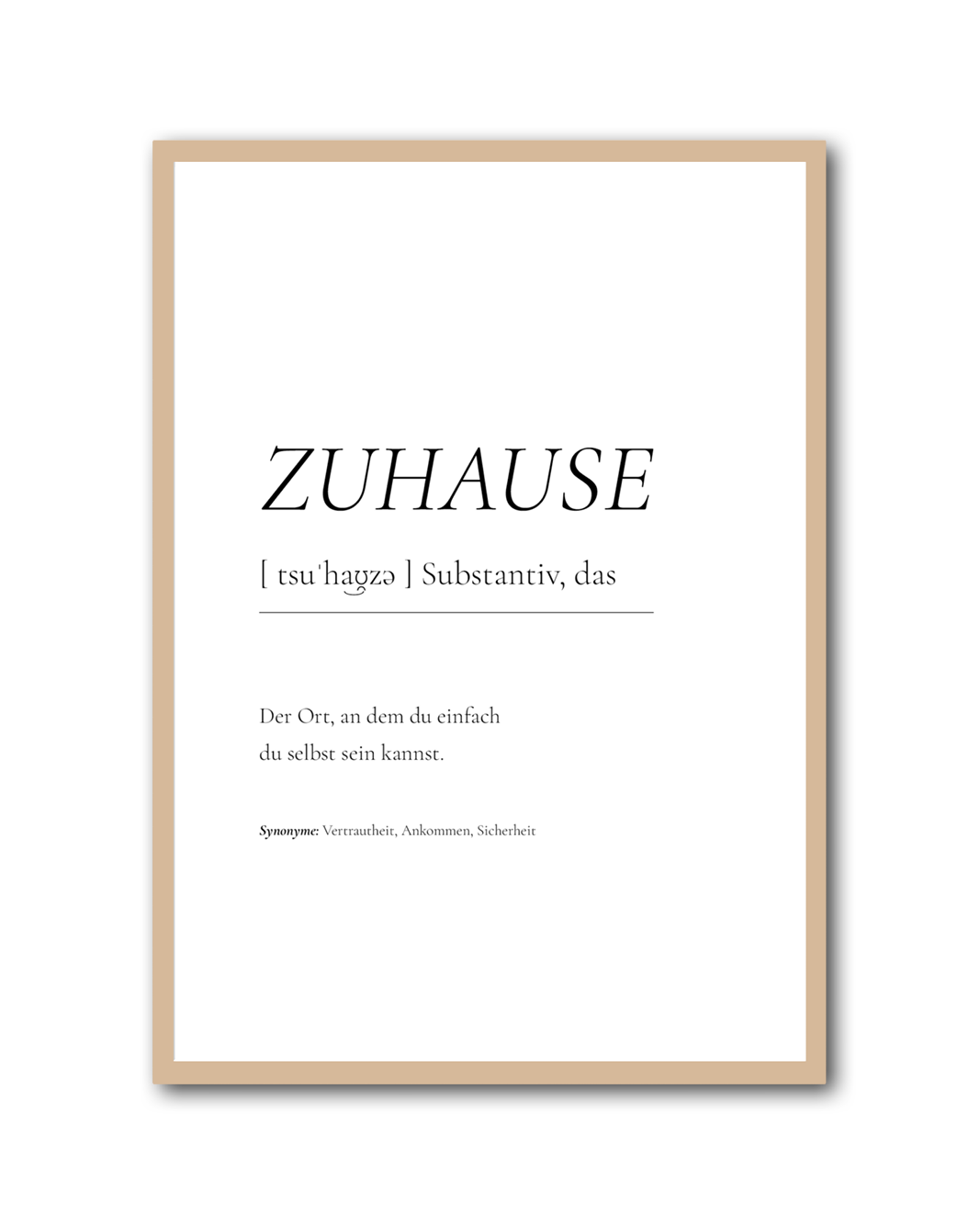 Poster "Zuhause"
