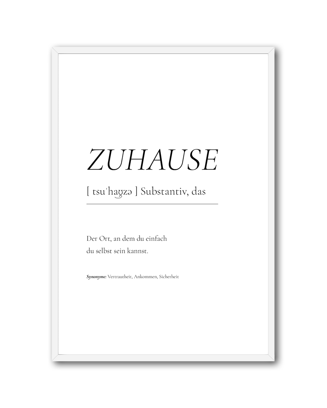 Poster "Zuhause"