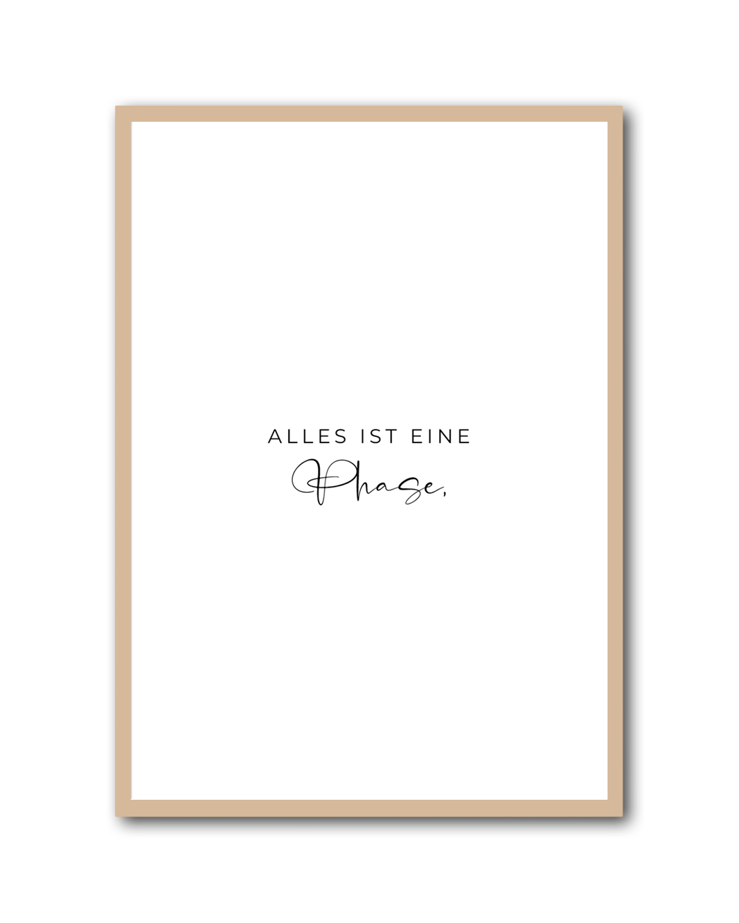 Poster "Alles ist eine Phase"