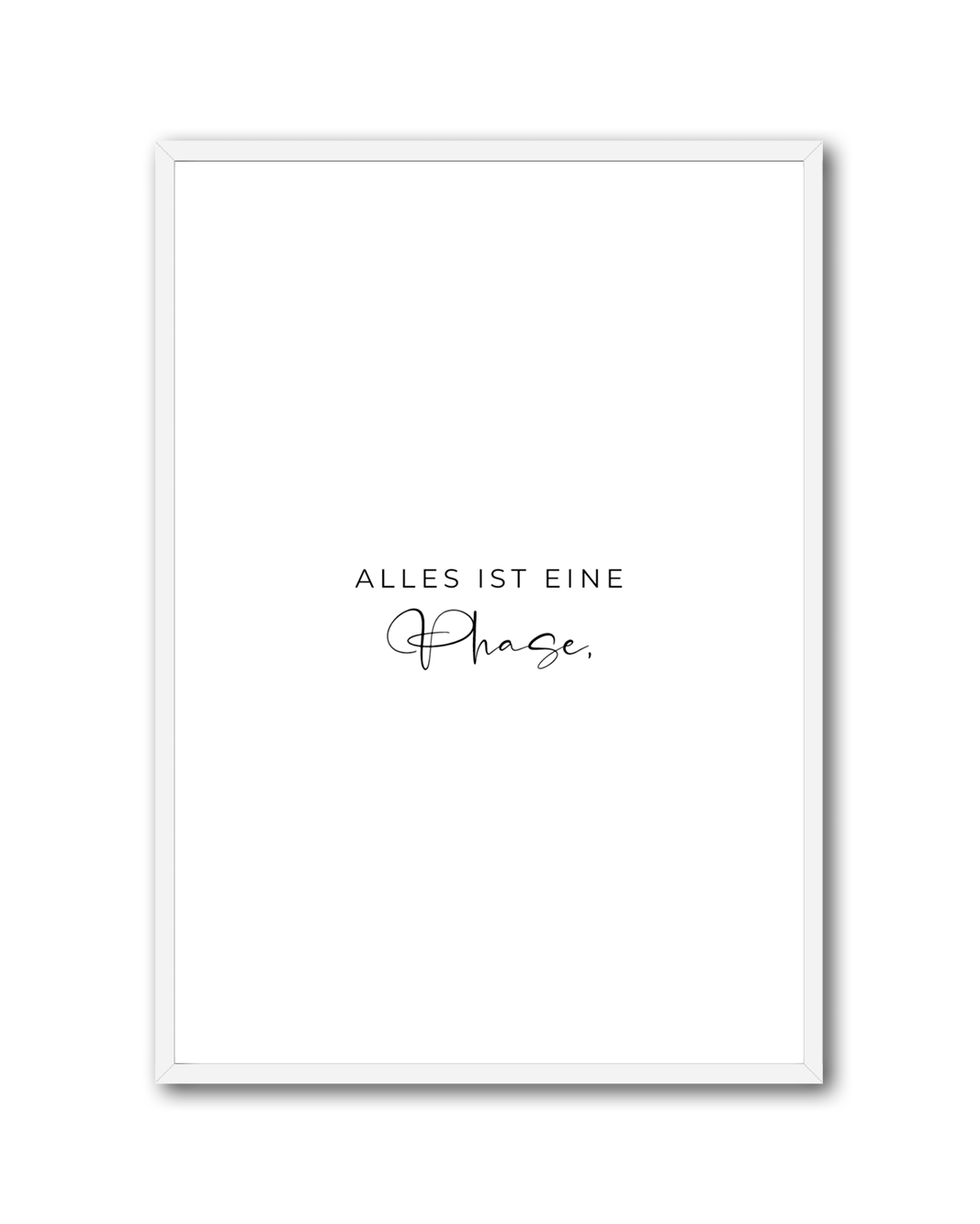 Poster "Alles ist eine Phase"