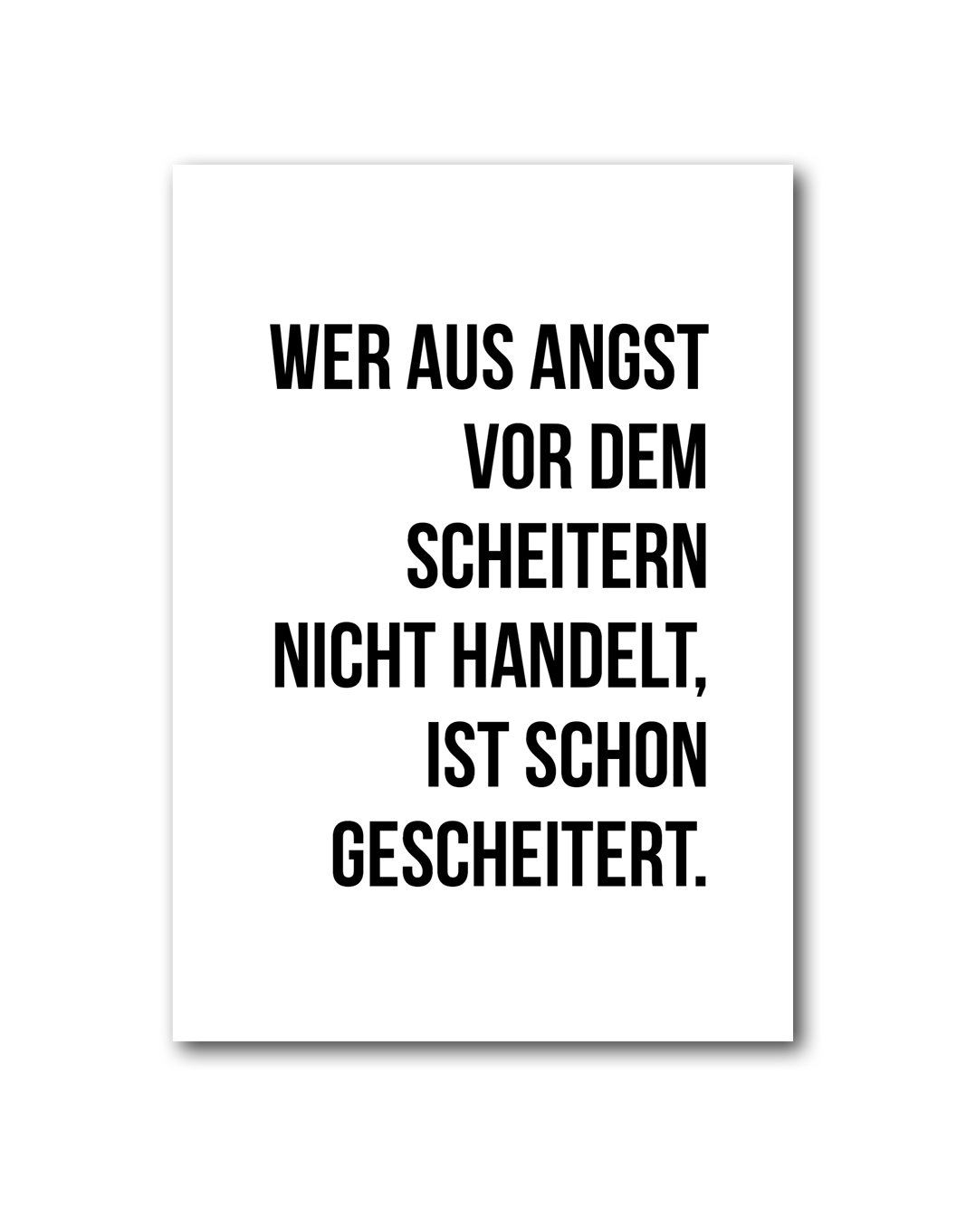 Poster "Scheitern"