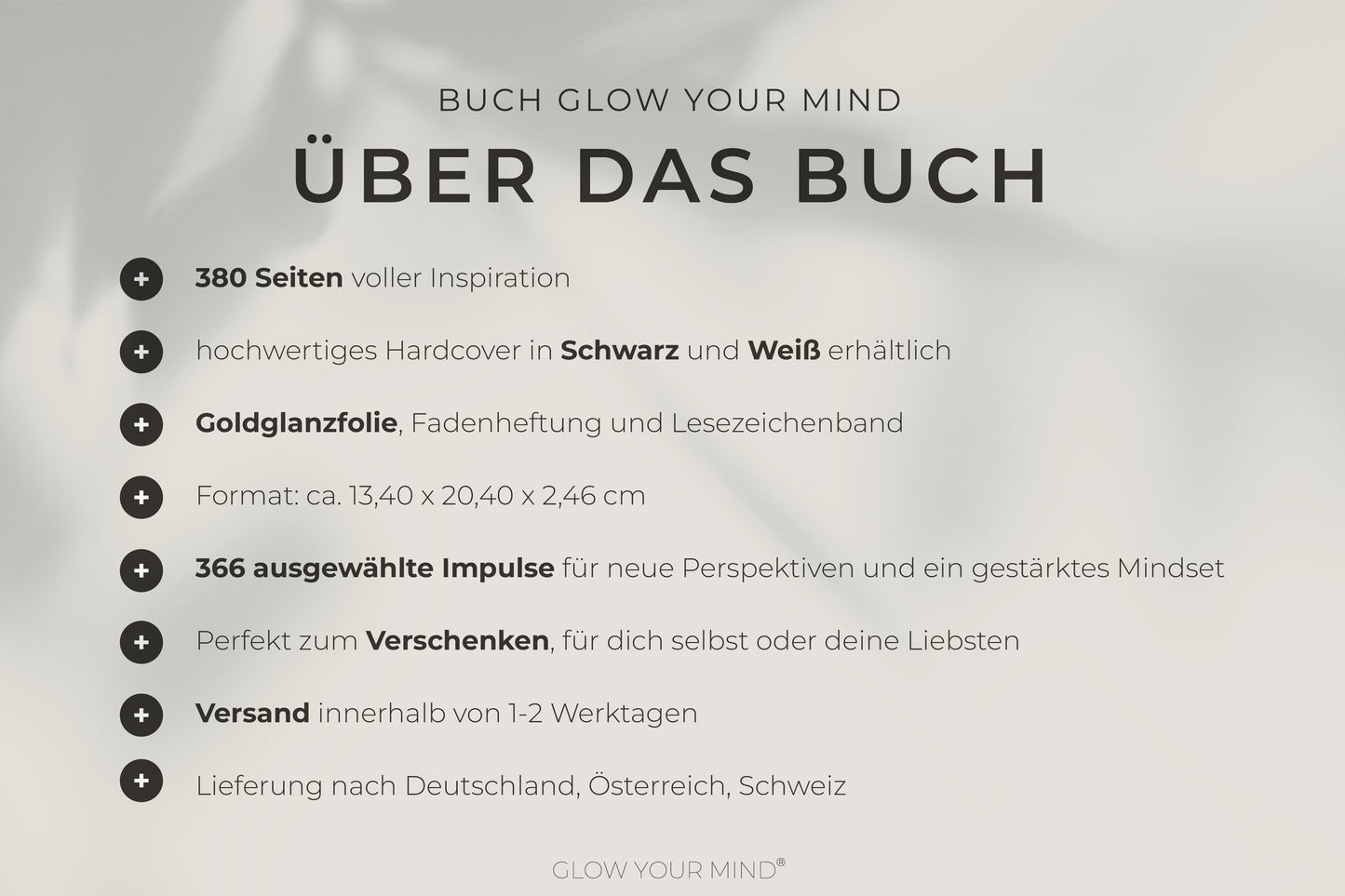 GLOW YOUR MIND – Das One-Chapter-A-Day-Buch
