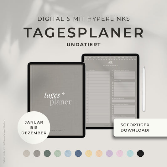 Digitaler Tagesplaner für Tablets