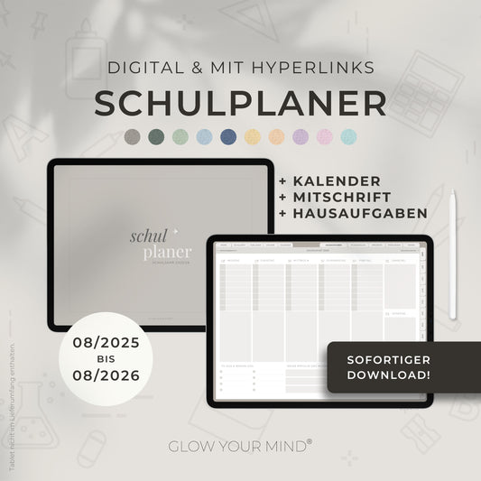 Digitaler Schülerkalender | Schulplaner 2025/2026 für Tablets