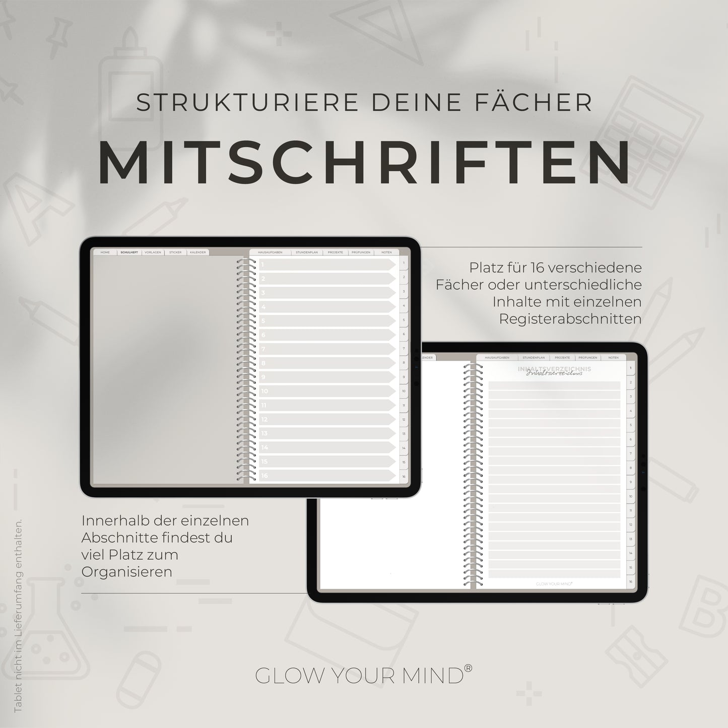 Digitaler Schülerkalender | Schulplaner 2025/2026 für Tablets