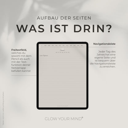 Digitales Tagebuch FREITEXT für Tablets [ undatiert ]